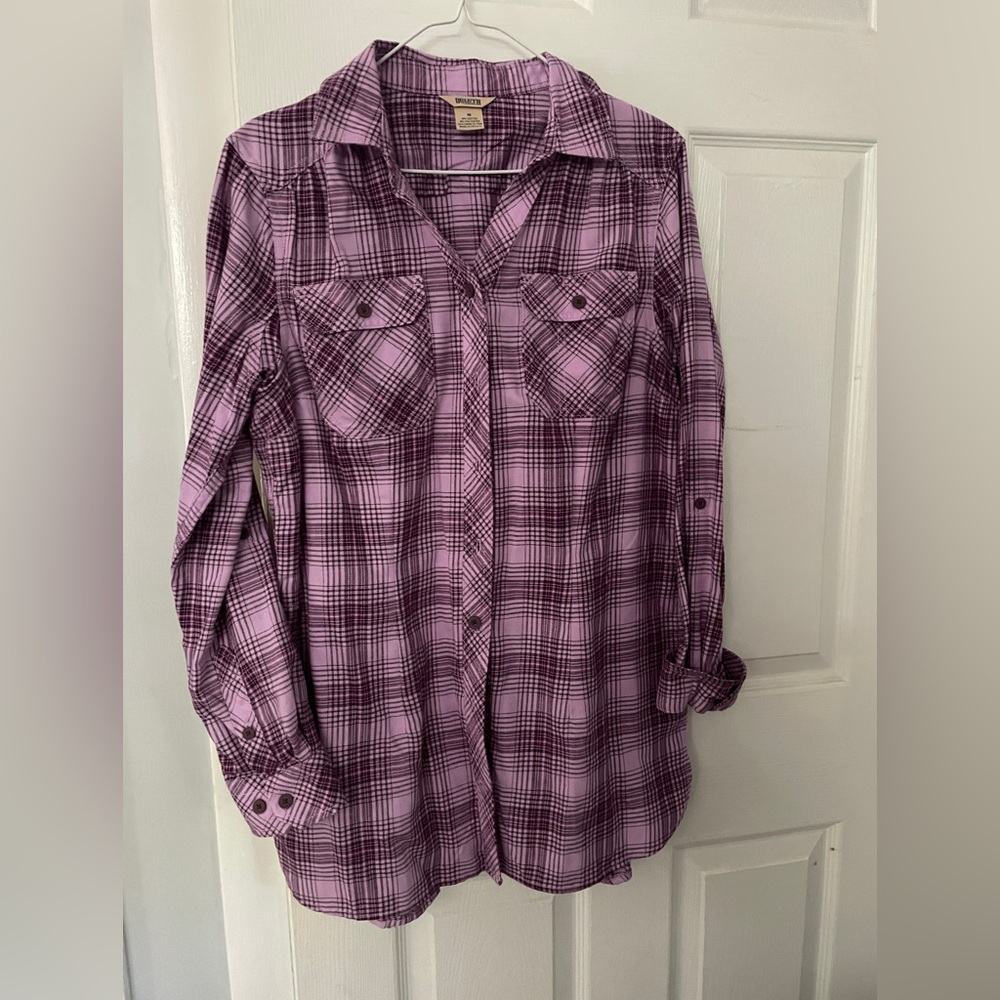 Duluth plaid button down shirt flannel women’s